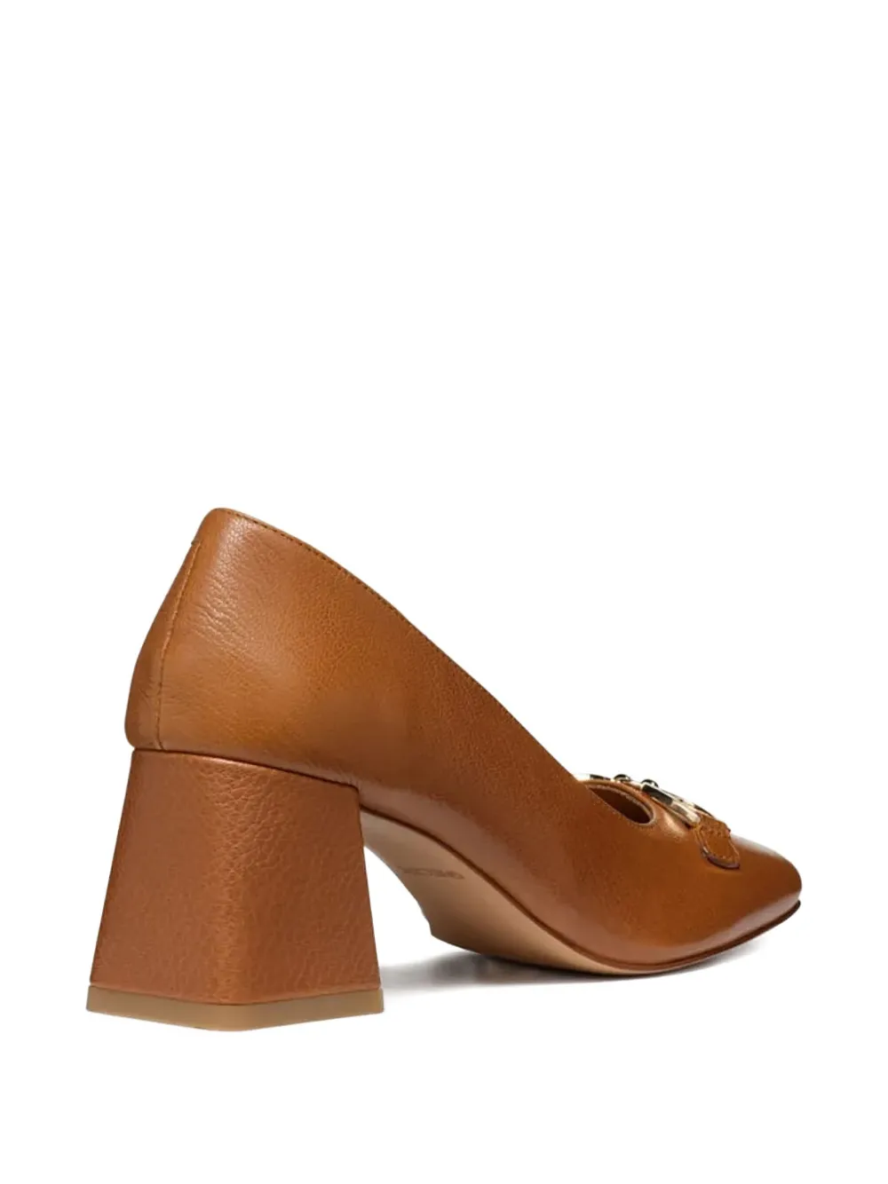 Geox 65mm block-heel heeled pumps Brown