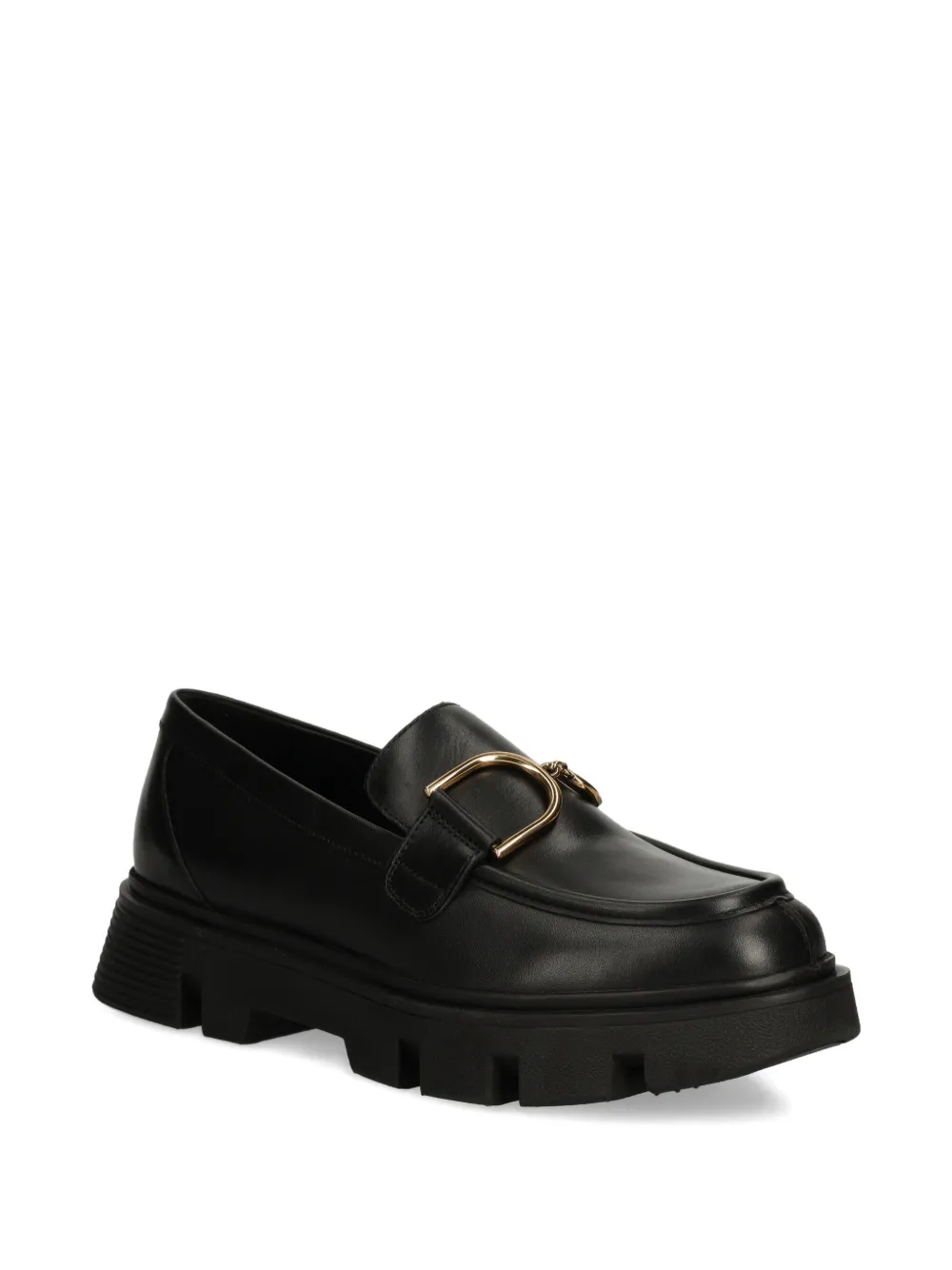 Geox Vilde loafers met chunky zool Zwart