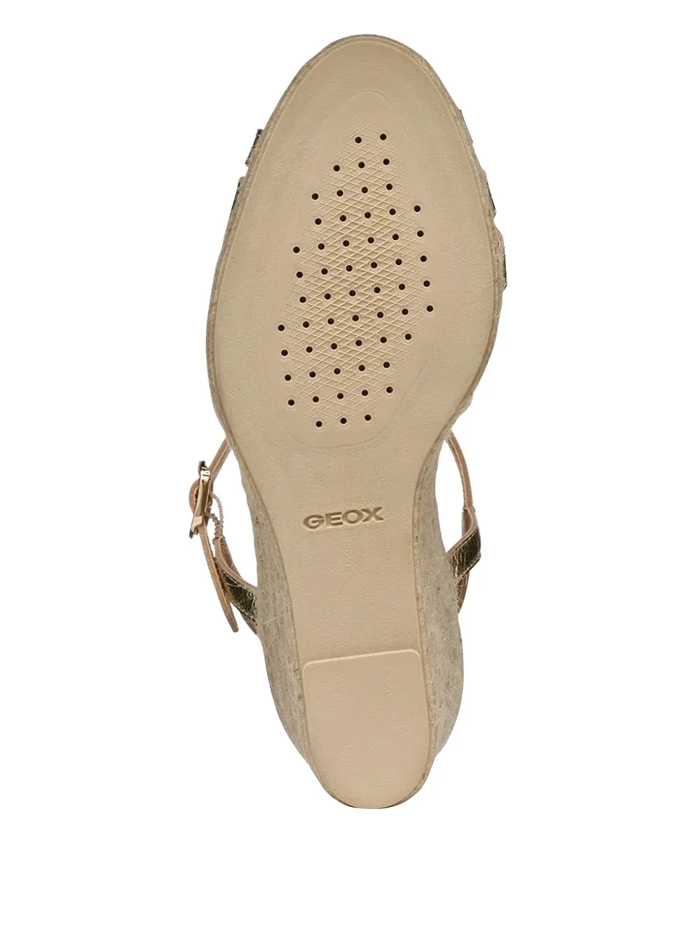 Geox 95mm Gelsa T-strap wedge espadrilles Gold