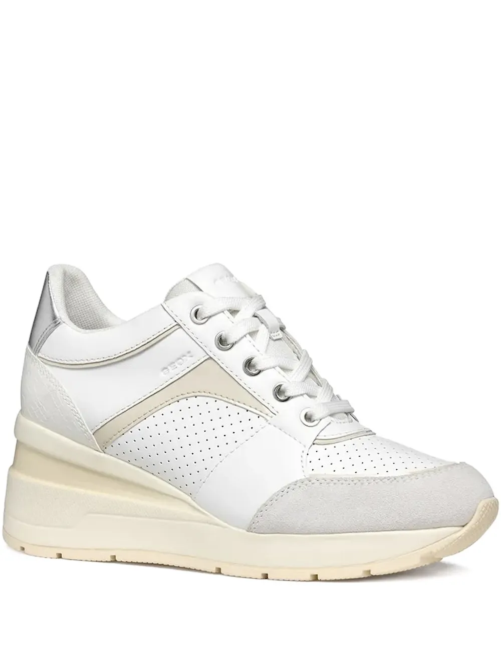 Geox perforated sneakers White