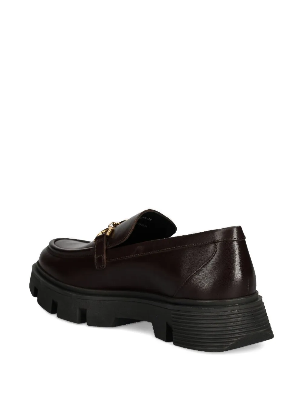 Geox buckle-detail chunky loafers Brown