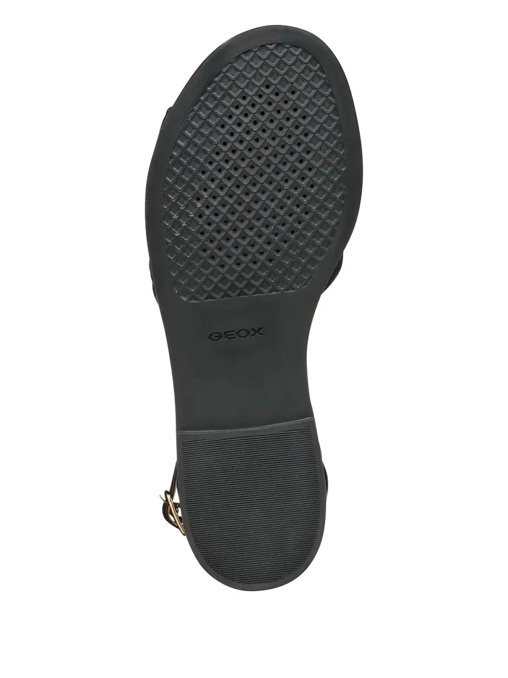 Geox Naileen woven ankle-strap flat sandals Black