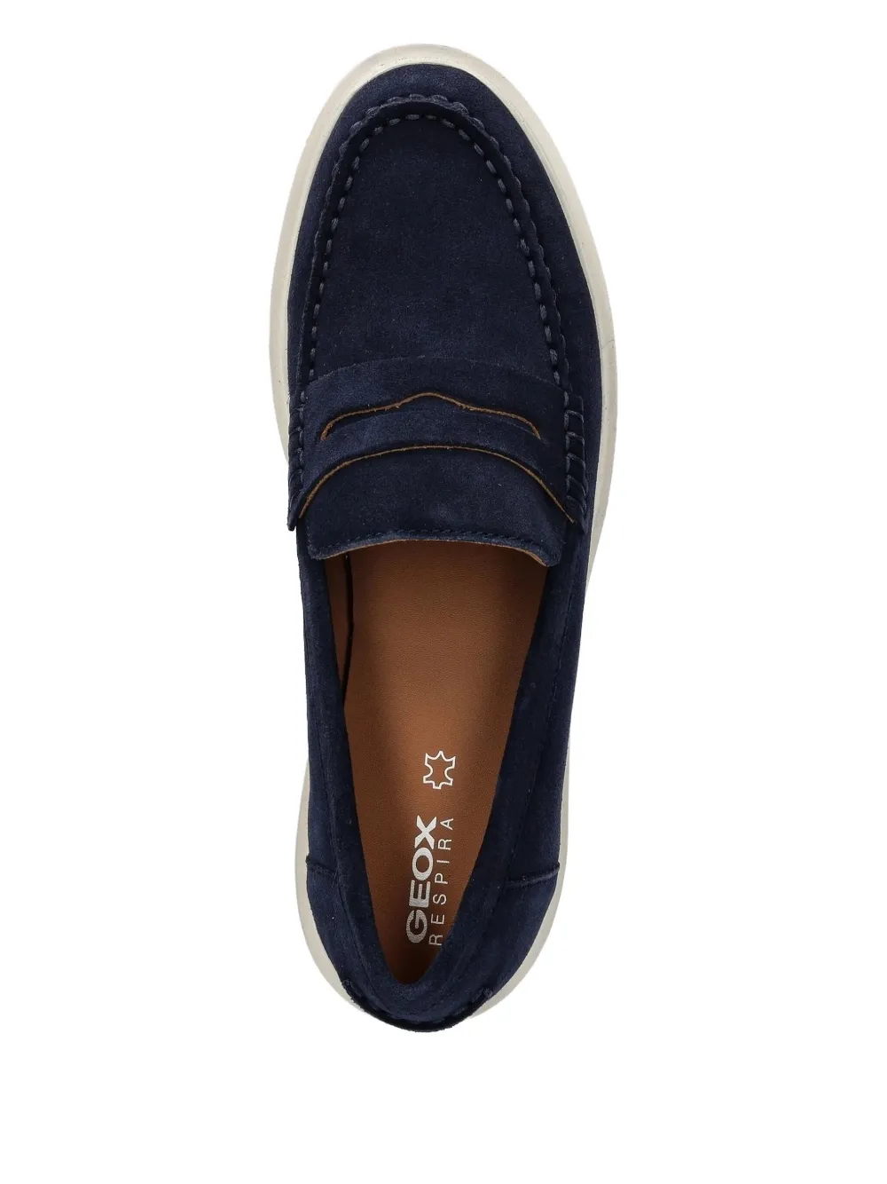 Geox Suède loafers Blauw