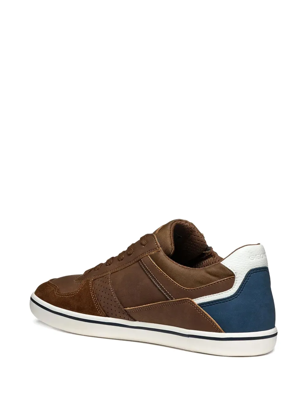 Geox Elver sneakers met ritsdetail Bruin