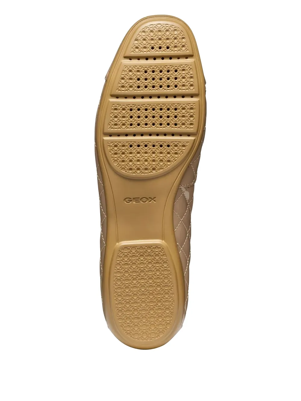 Geox Annytah B Quilted Bow Ballet Flats In Brown