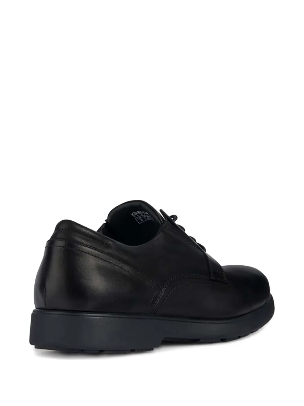 Geox lace-up leather derby shoes Black