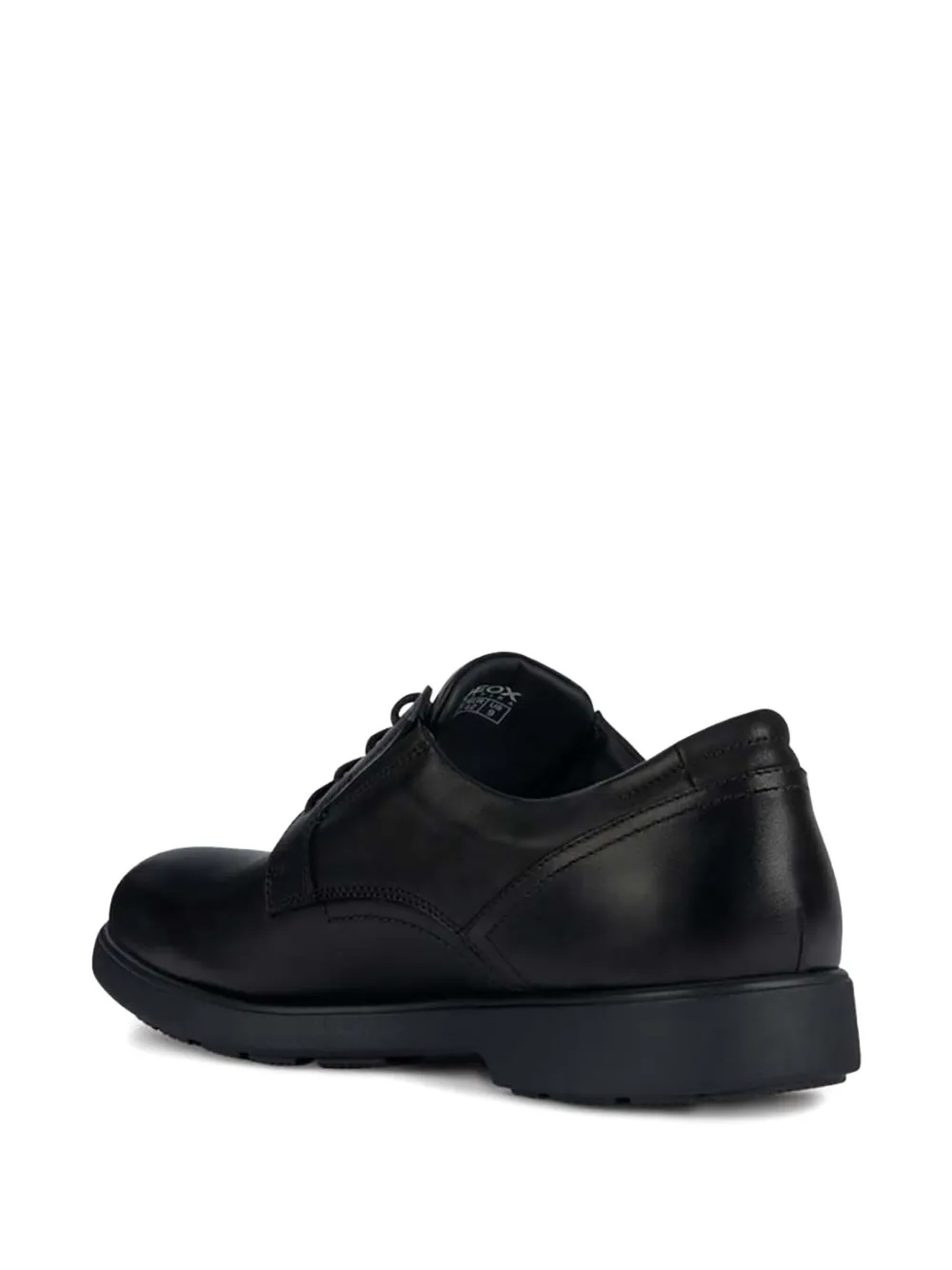 Geox lace-up leather derby shoes Black