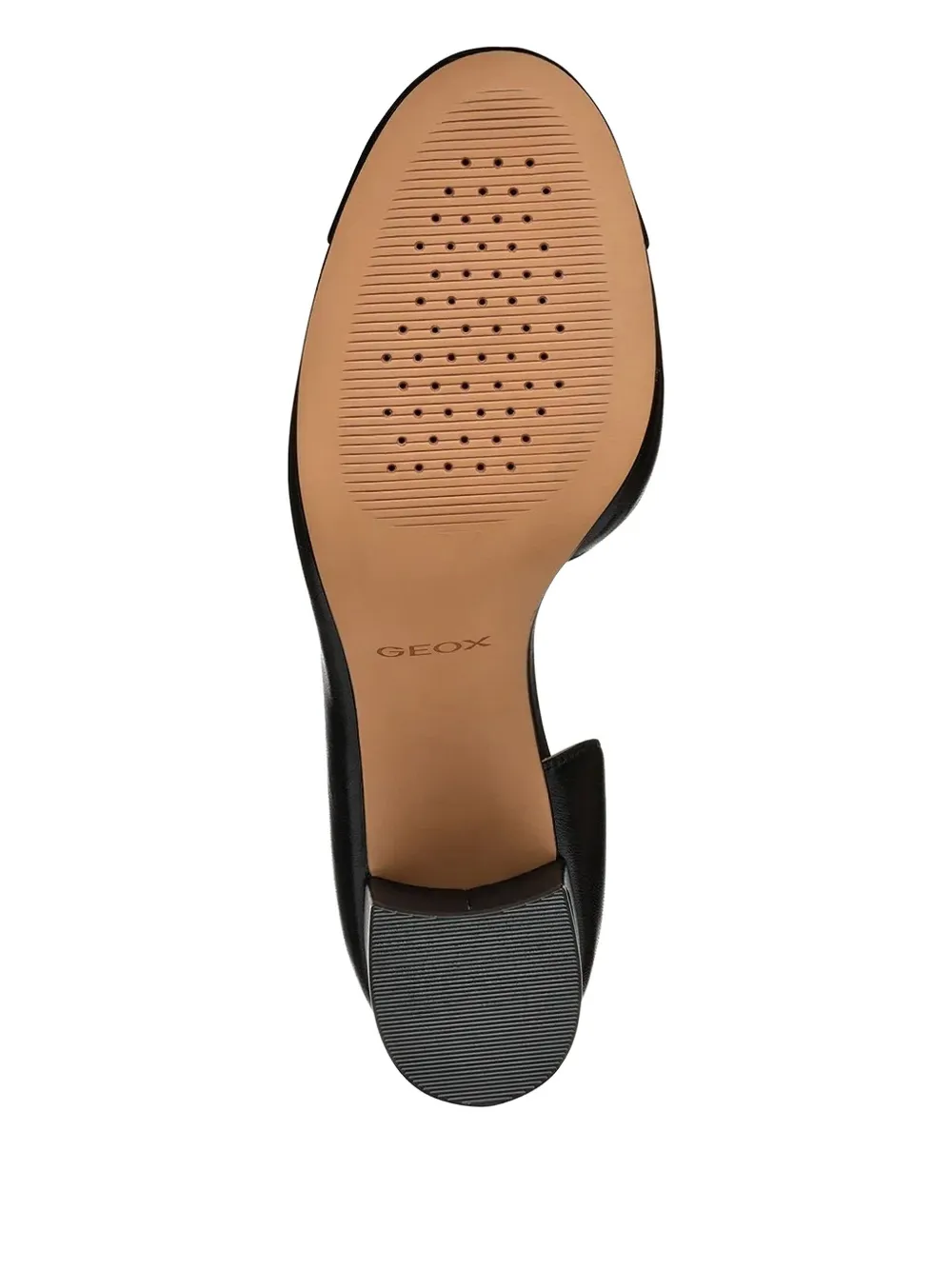 Geox block-heel leather pumps Black