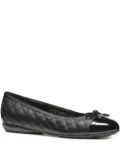 Geox quilted-pattern ballet flats - Black