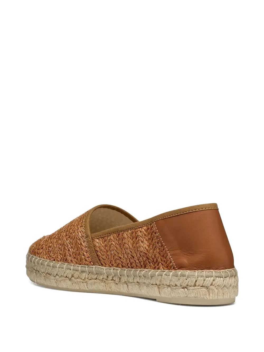 Geox Woven Espadrilles In Brown