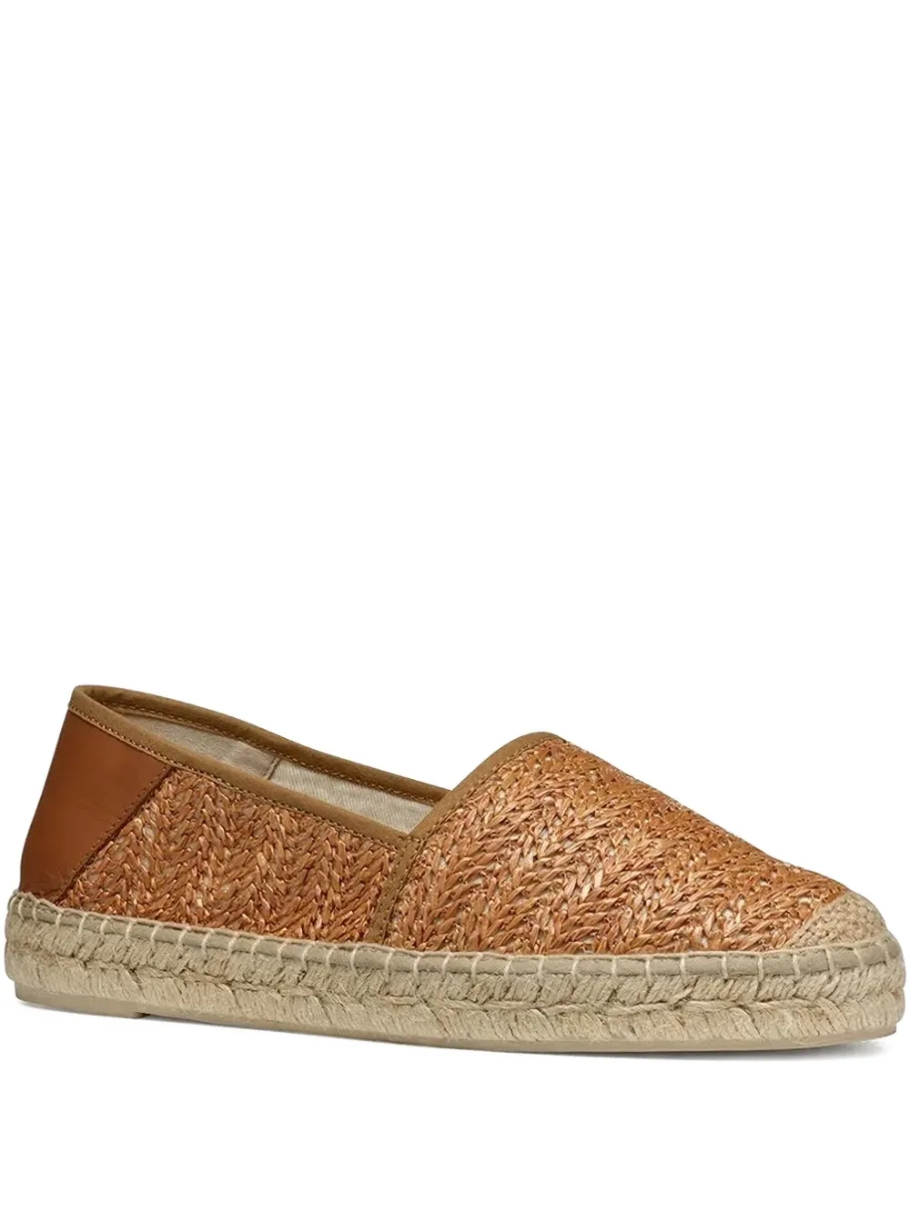 Geox Woven Espadrilles In Brown