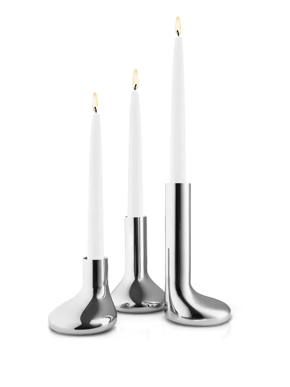 Eva Solo Mellow Stainless-steel Candle Holders Set In Metallic