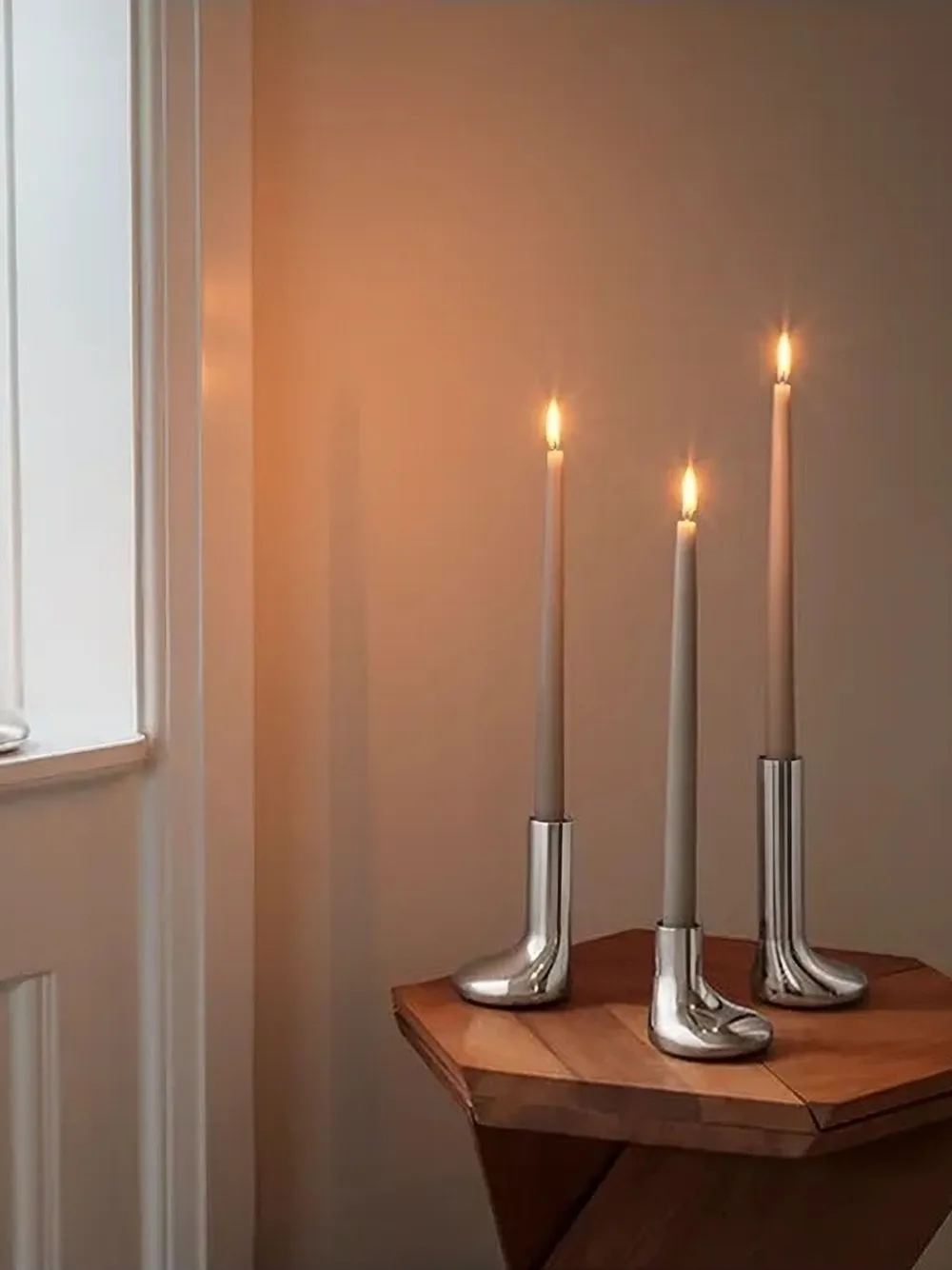 EVA SOLO Mellow stainless-steel candle holders set | Candle Holders | Image 2