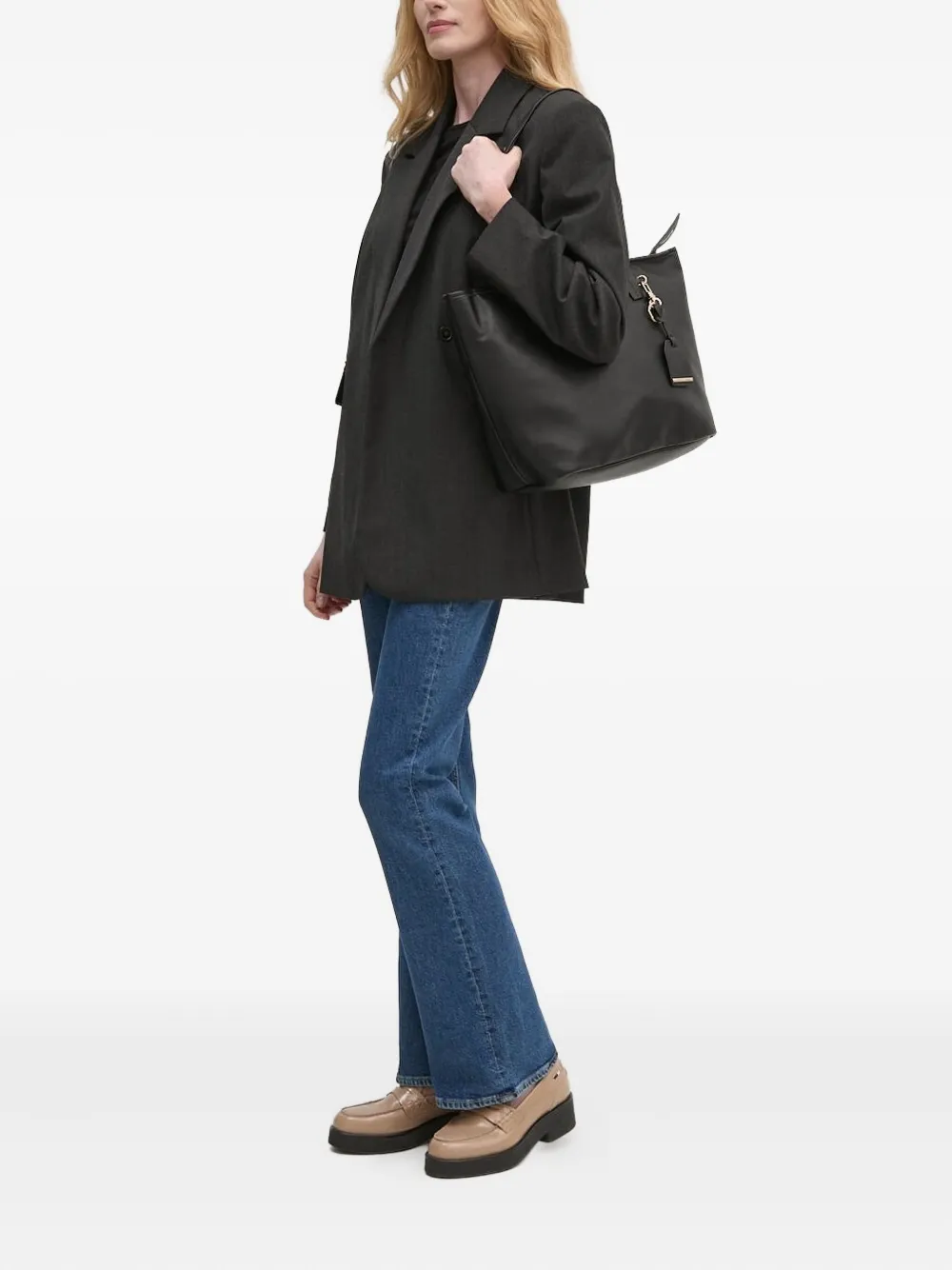 Geox Shopper met rits - Zwart