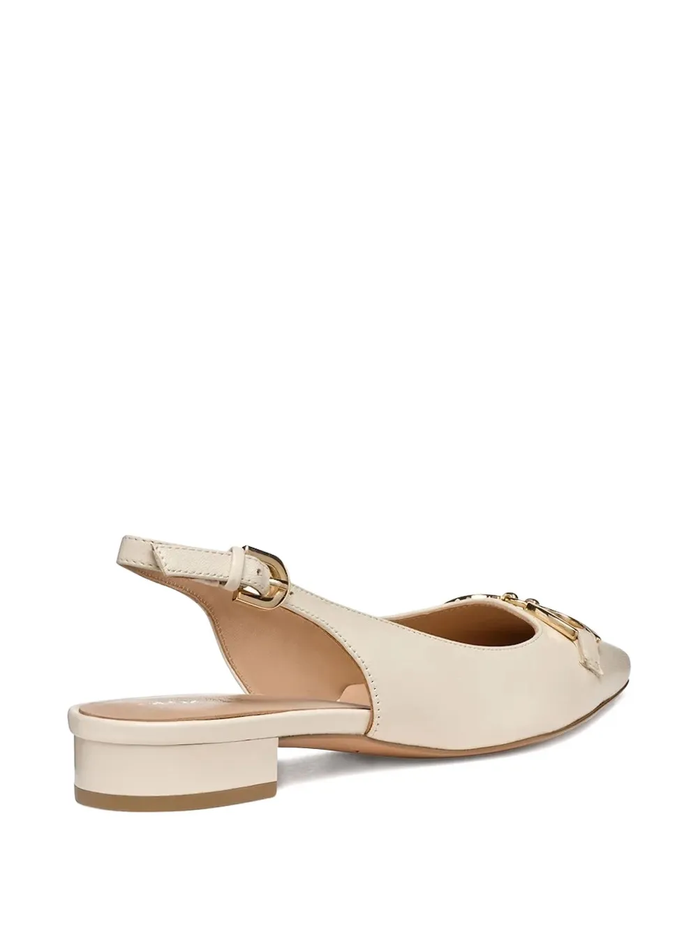 Geox Slingback Flat Pumps In Neutral
