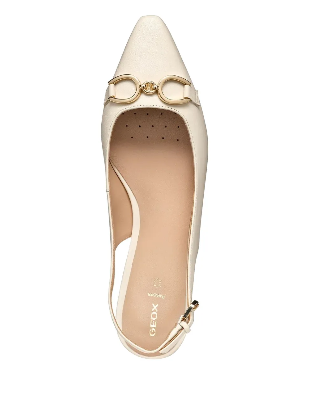 Geox Slingback Flat Pumps In Neutral