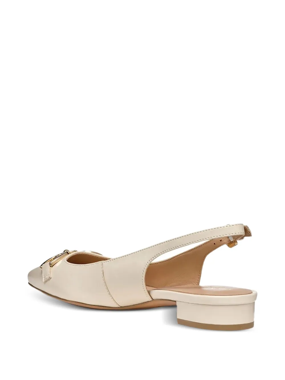 Geox Slingback Flat Pumps In Neutral