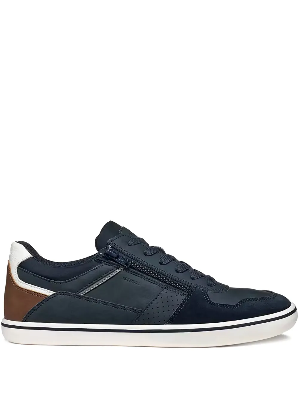 Geox Elver zip-detail panelled sneakers Blue
