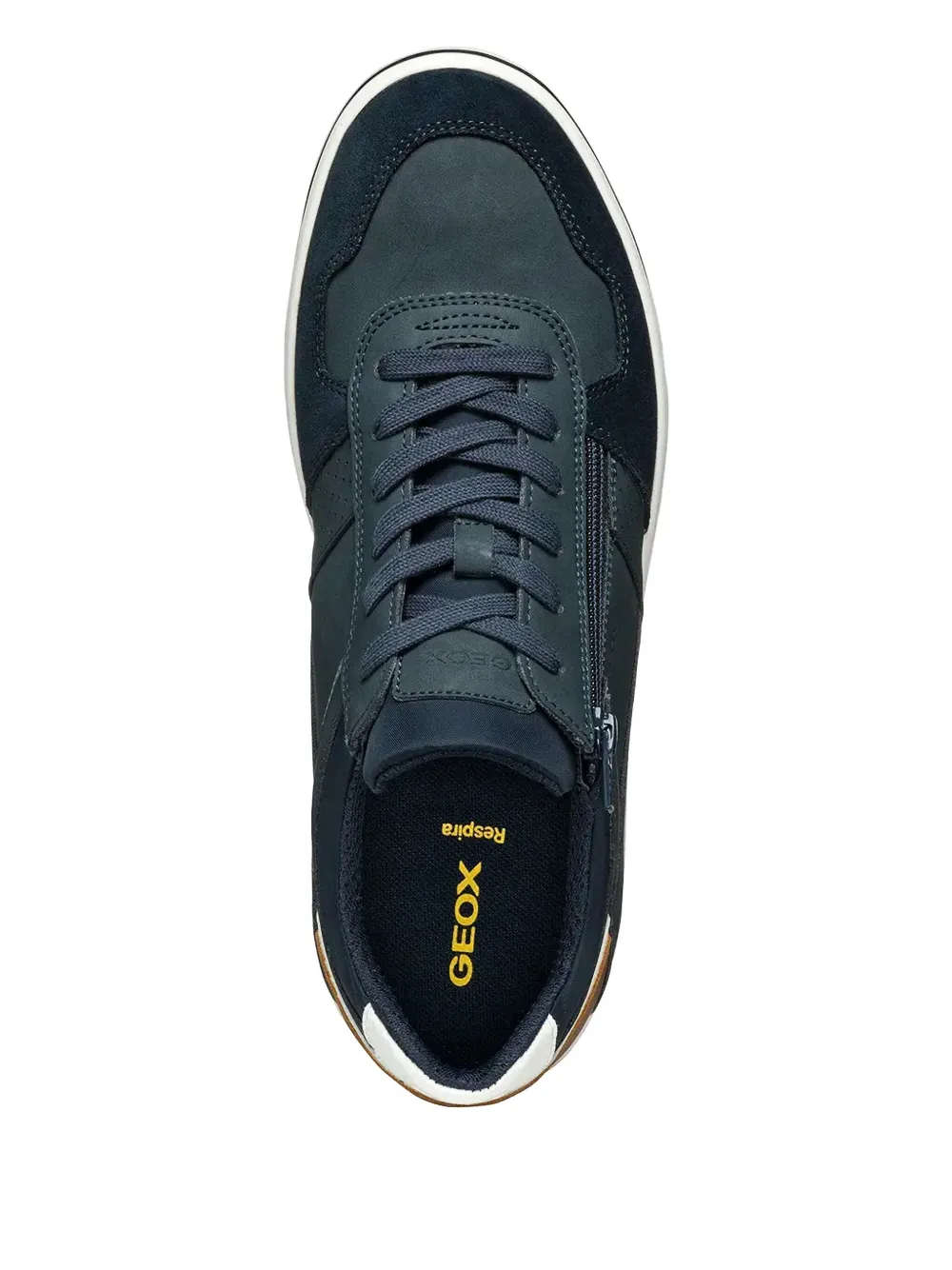 Geox Elver sneakers met vlakken en ritsdetail Blauw