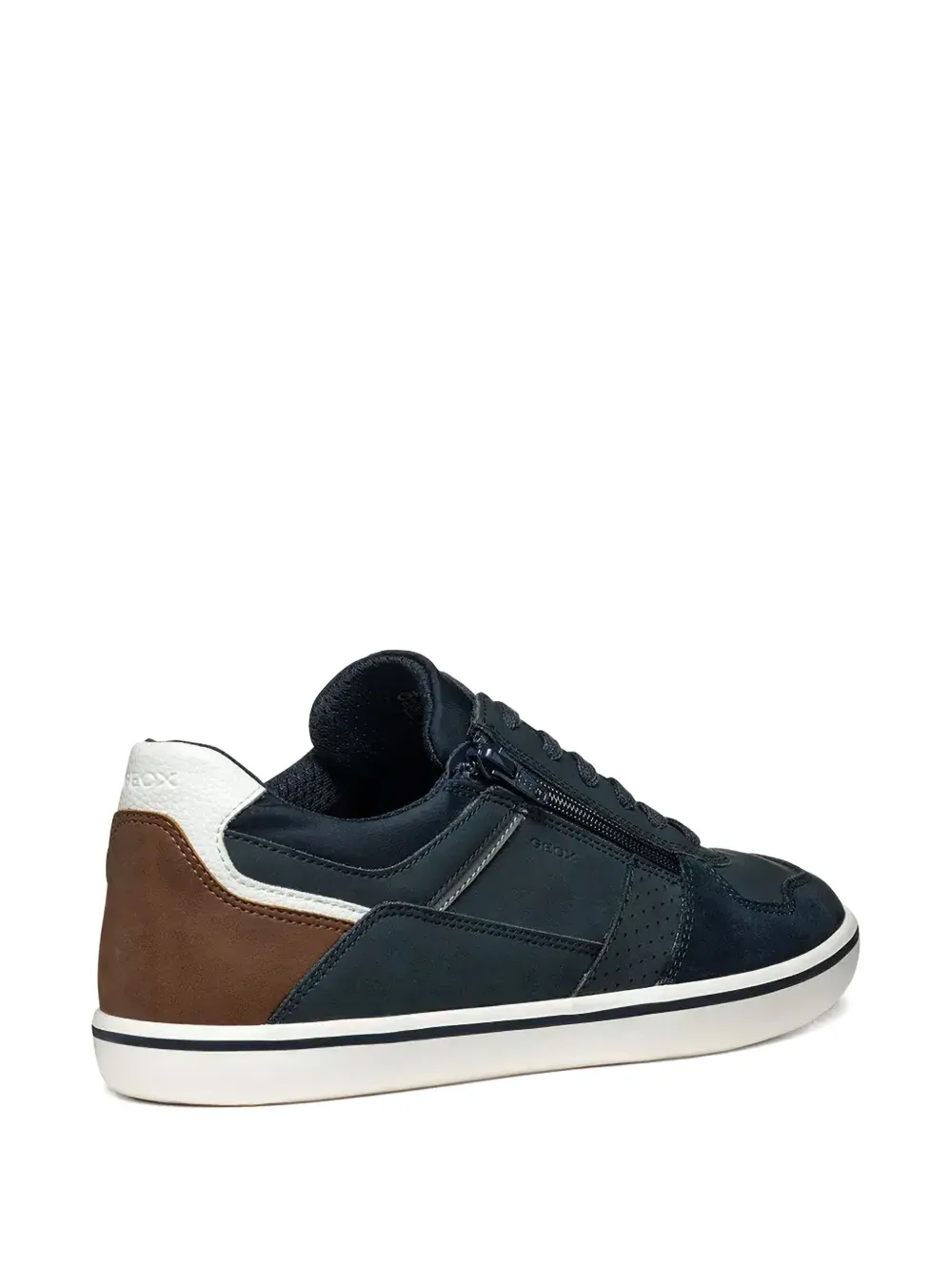 Geox Elver sneakers met vlakken en ritsdetail Blauw