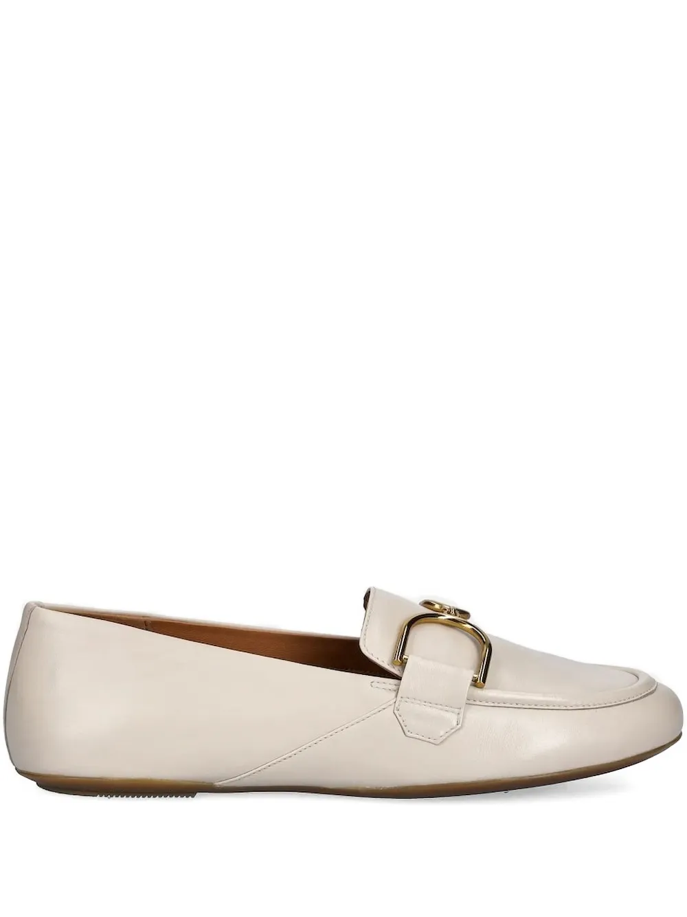 Geox buckle-detail loafers White