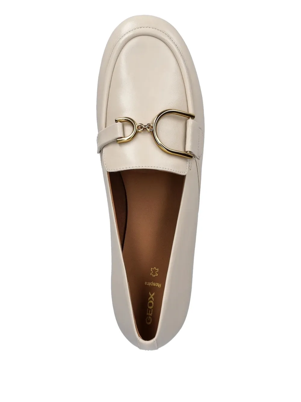 Geox buckle-detail loafers White
