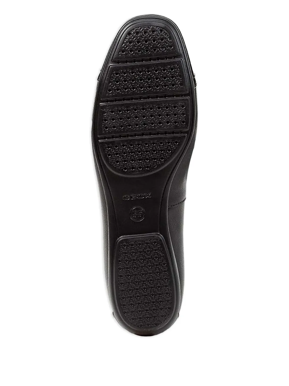 Geox Cap-toe Bow-embellished Flats In Black