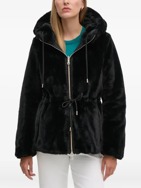 Geox faux-fur hooded jacket