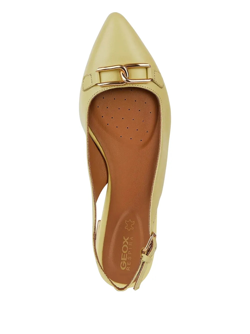 Geox Charyssa slingback flat pumps Yellow