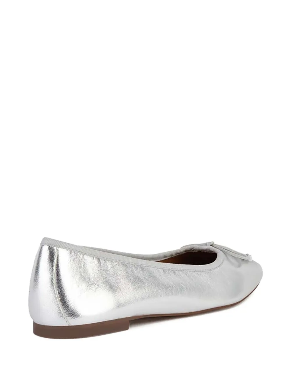 Geox Bow Ballet Flats In Silver