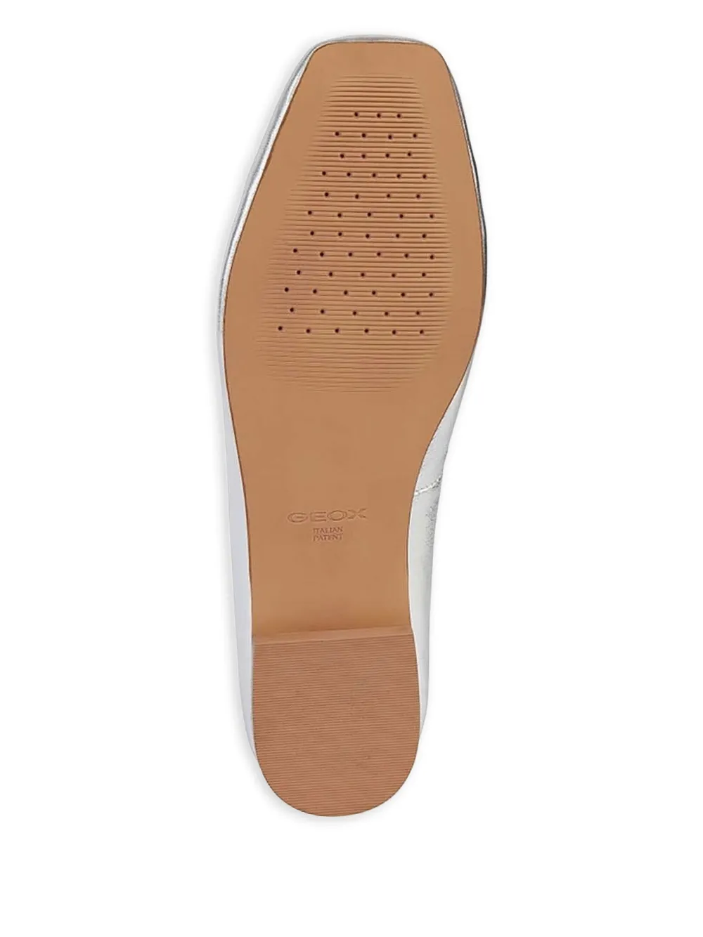 Geox Bow Ballet Flats In Silver