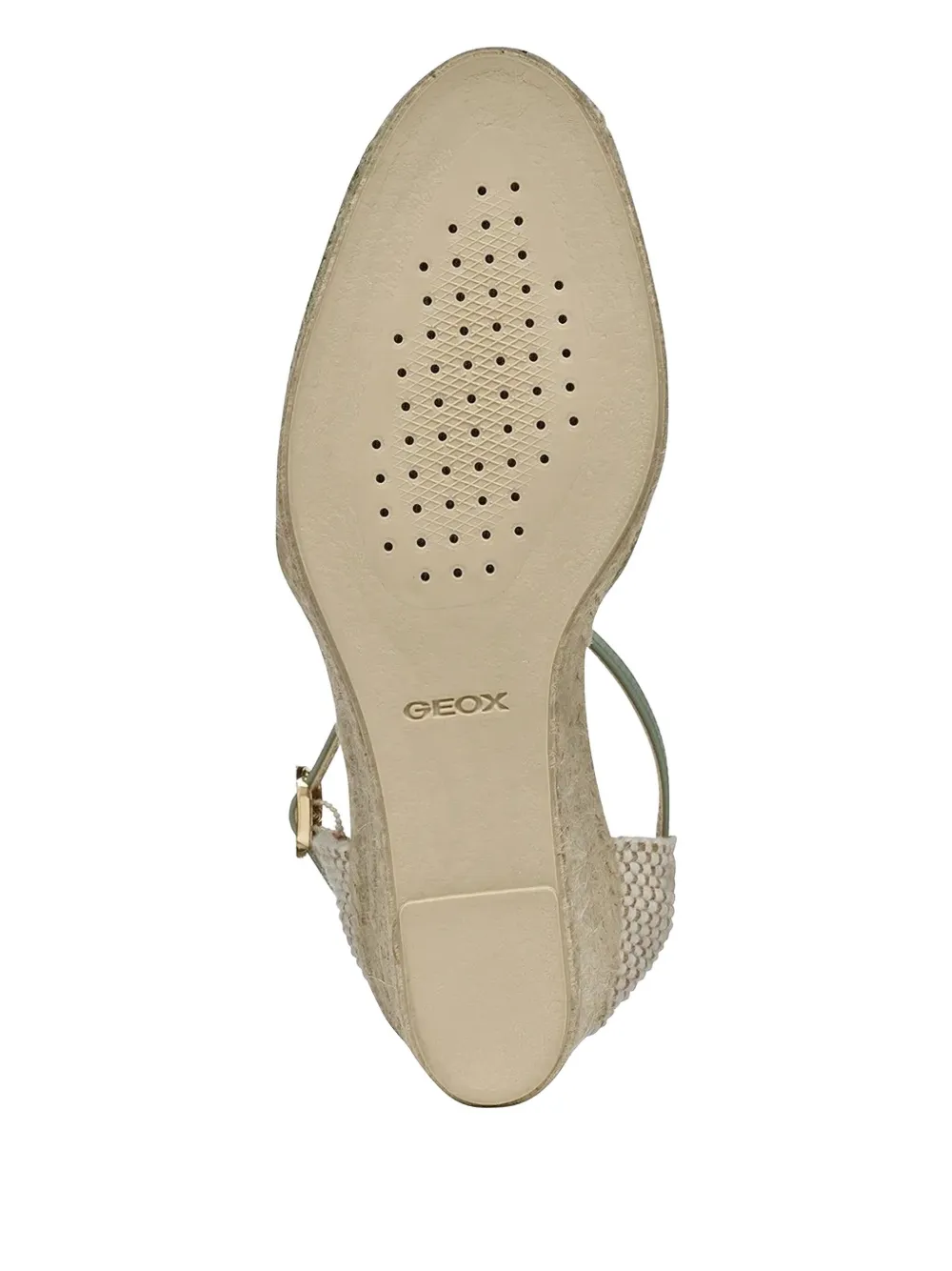 Geox Woven-sole Ankle-strap Espadrilles In Green