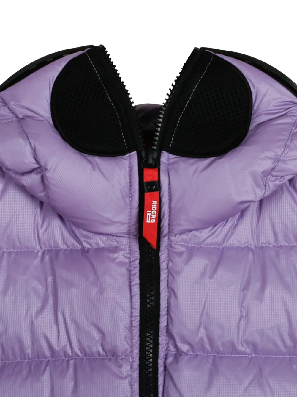  Ai Riders On The Storm Quilted Hooded Jacket - Purple 