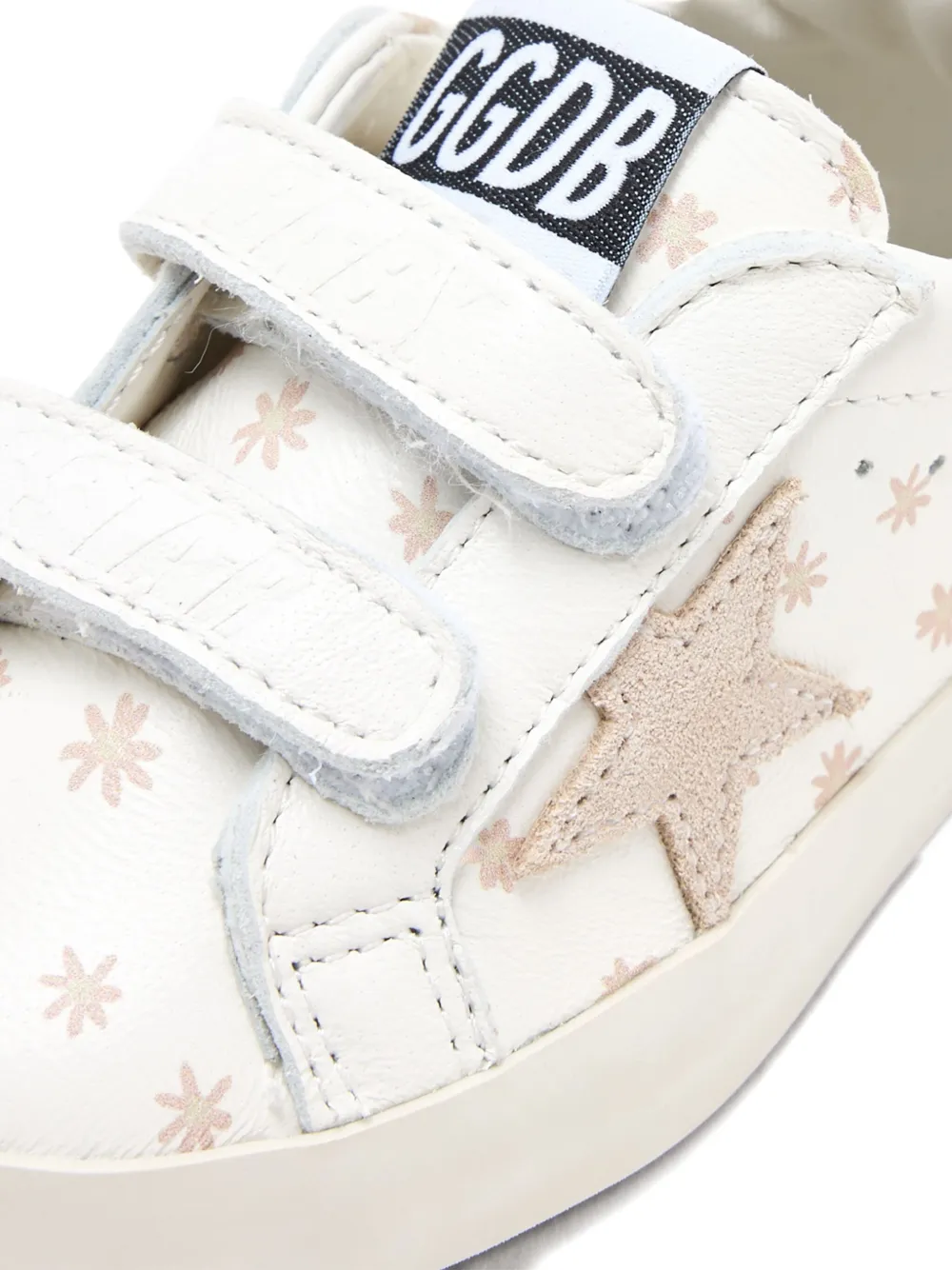 Golden Goose Kids Super Star flower-print sneakers Wit