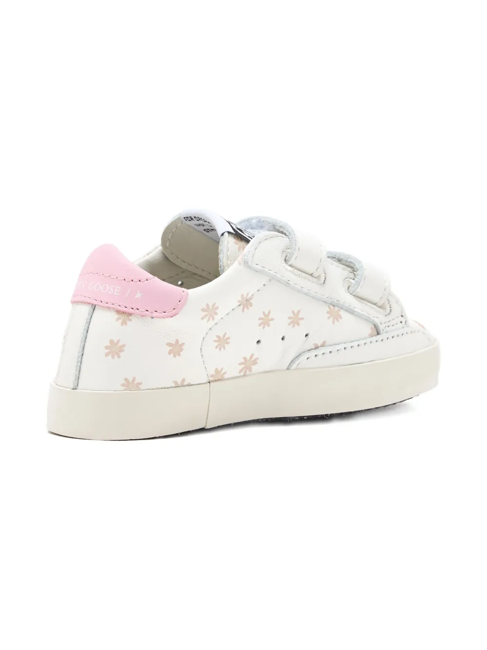 Golden Goose Kids Super Star flower-print sneakers Wit