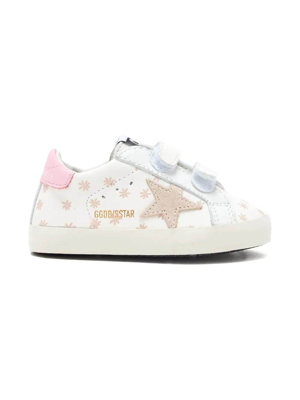 Golden Goose Kids Super Star flower-print sneakers Wit