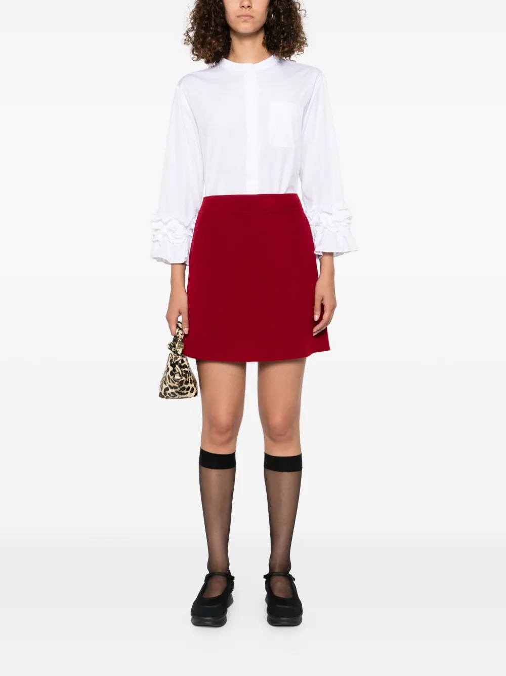 'S Max Mara ruffled pocket shirt Wit