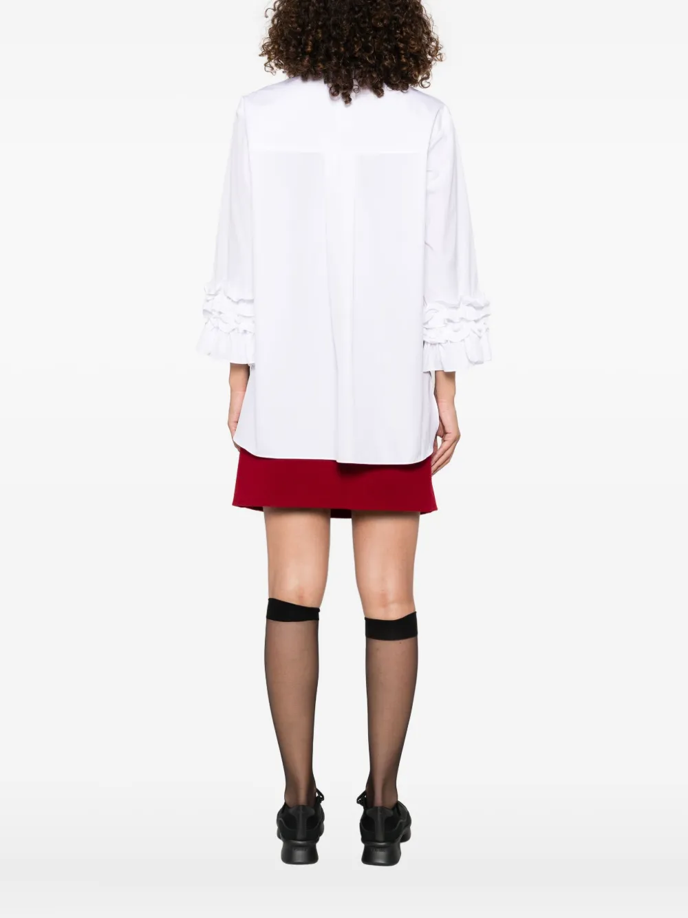 'S Max Mara ruffled pocket shirt Wit
