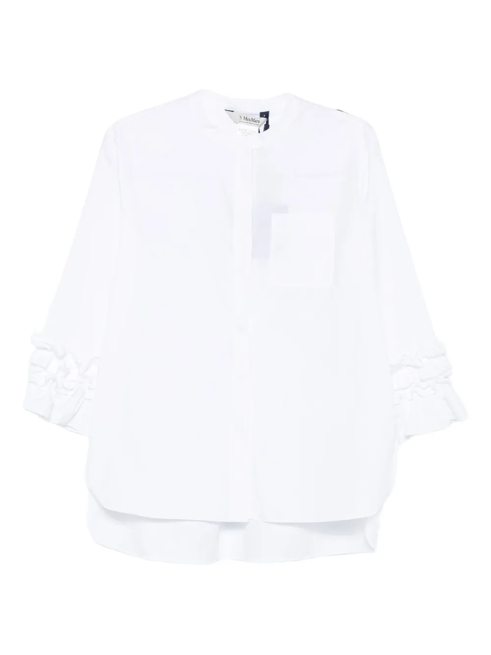 'S Max Mara ruffled pocket shirt Wit