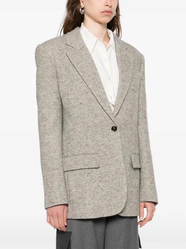STELLA McCARTNEY カジュアルジャケット グレー 2318625M0028 Stella McCartney シングルジャケット | グレー | FARFETCH JP