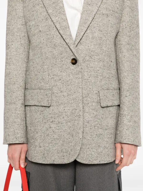 STELLA McCARTNEY カジュアルジャケット グレー 2318625M0028 Stella McCartney シングルジャケット | グレー | FARFETCH JP