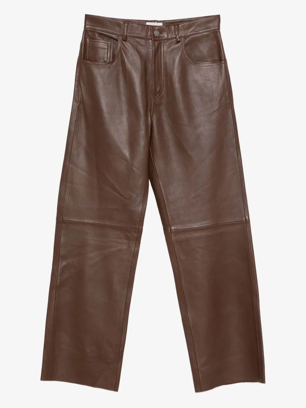 leather panelled pants