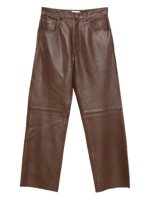 Haikure leather panelled pants