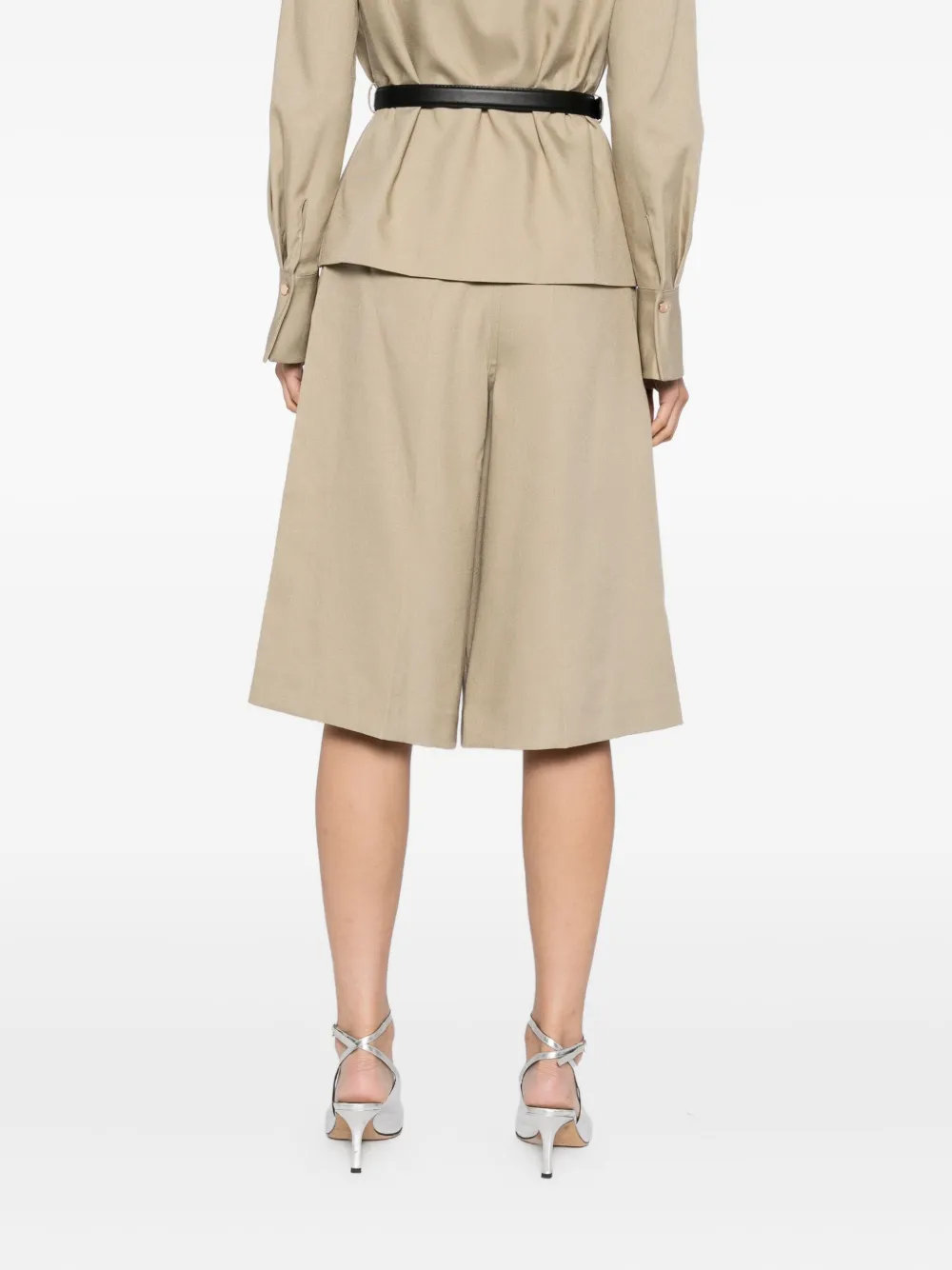 Self-Portrait Twill playsuit Beige