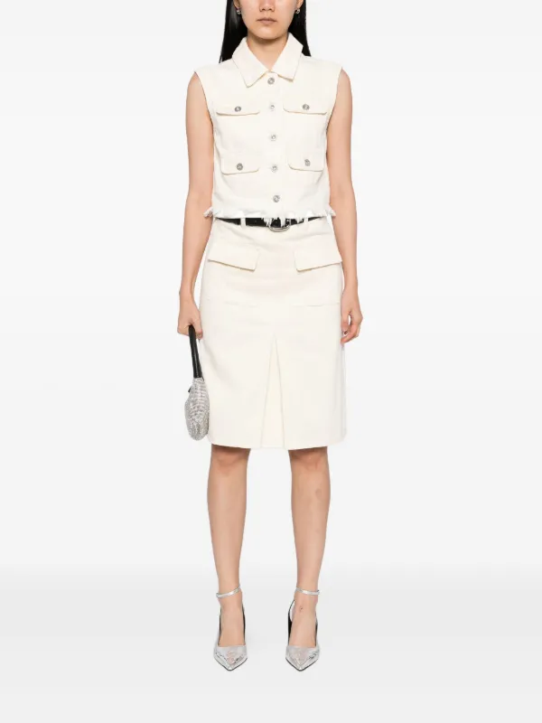 スカート SELF PORTRAIT Women Skirts SS25 126SK W WHITE White SELF-PORTRAIT: Skirt woman - White | Self-Portrait skirt