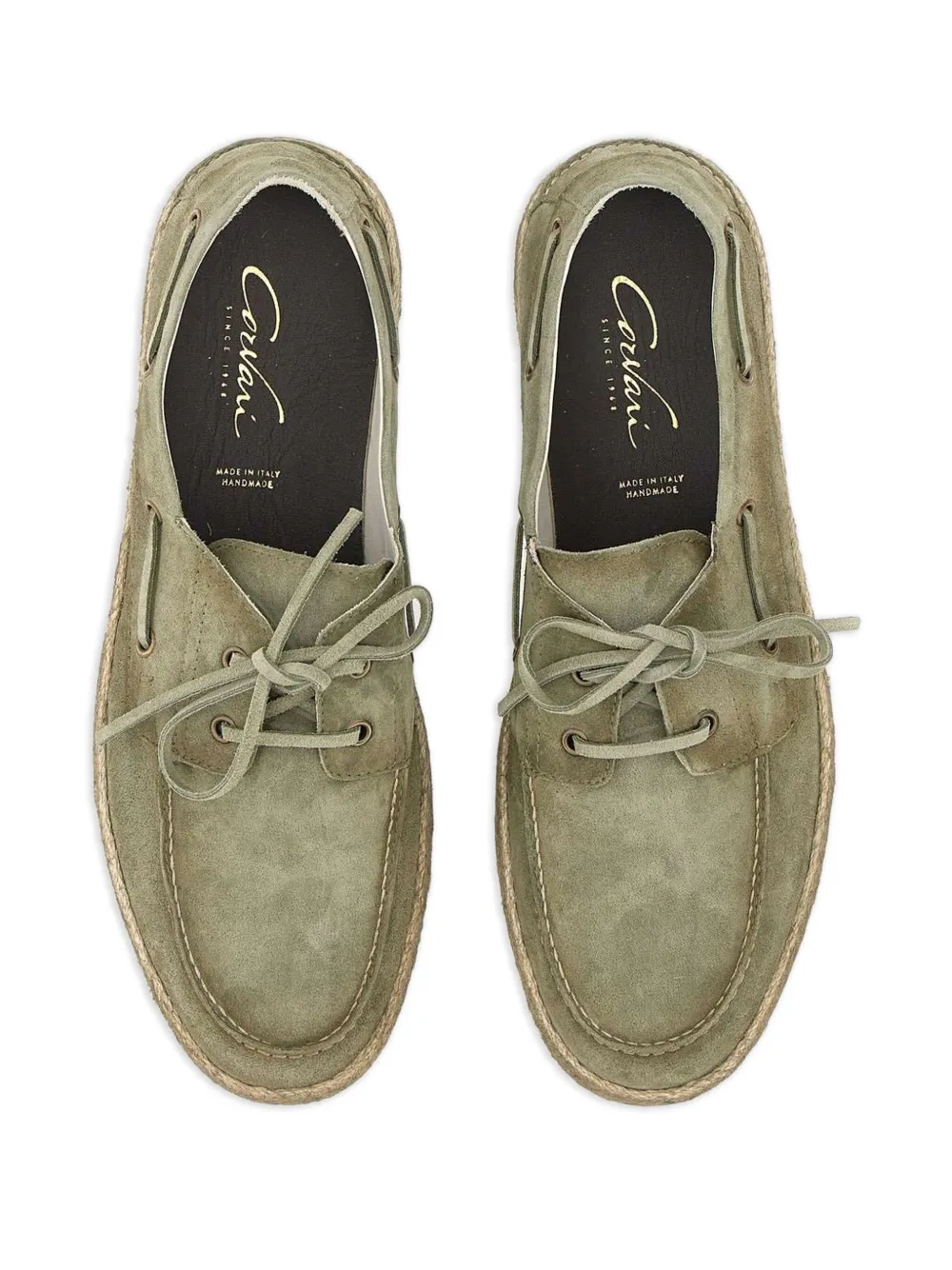 corvari 1933 suede loafers Green