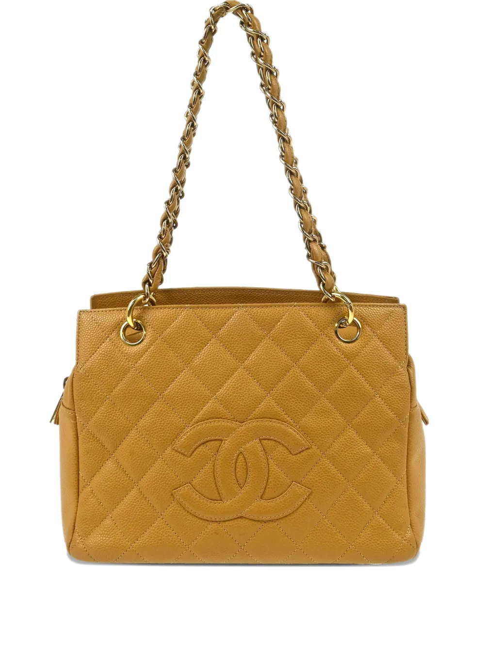 CHANEL Pre-Owned 2002 プチ タイムレス ハンドバッグ - ニュートラル CHANEL Pre-Owned 2002 プチ タイムレス ハンドバッグ - ニュートラル