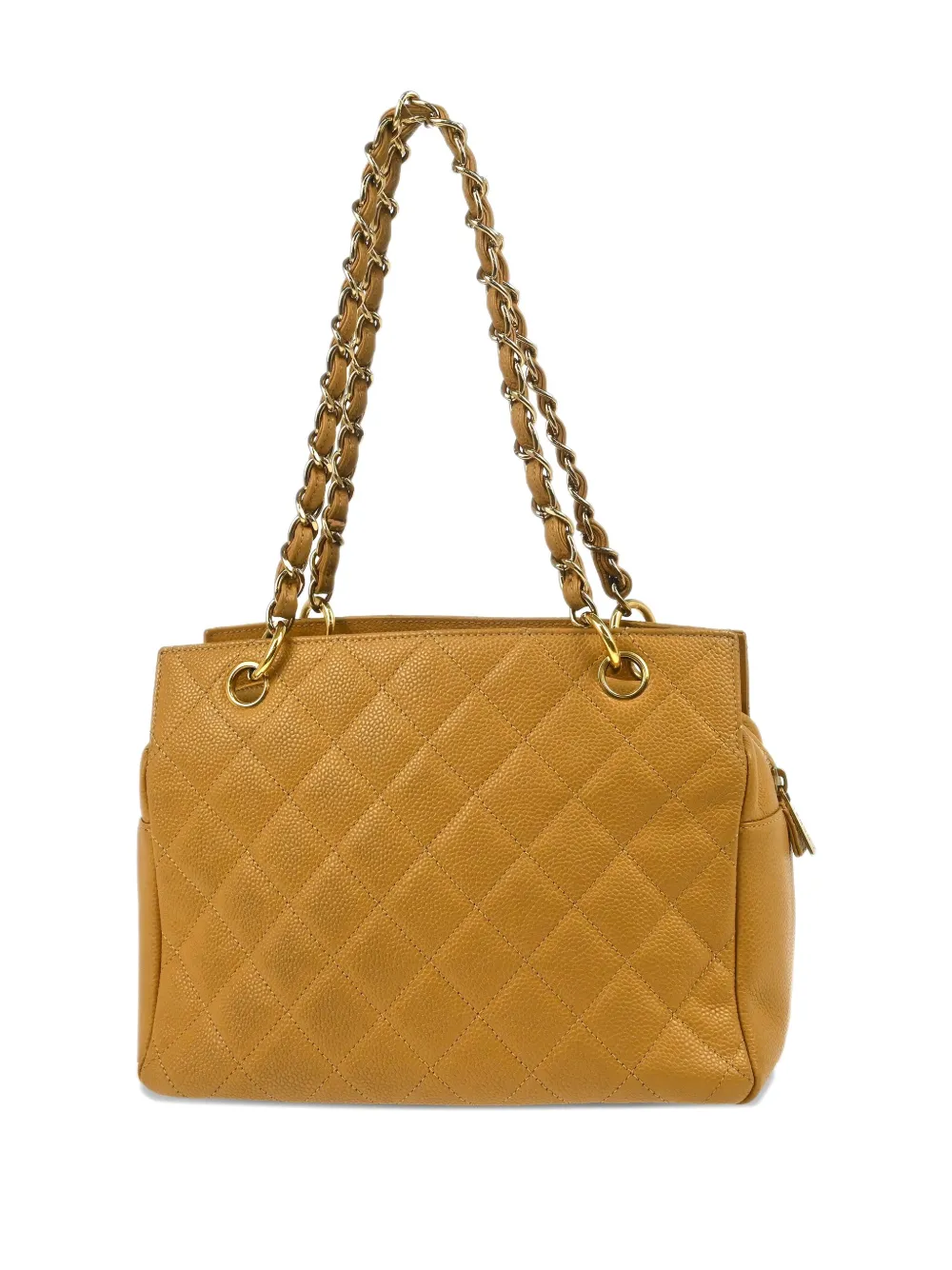 Pre-owned Chanel 2002 Petite Timeless Tote Bag In Neutral