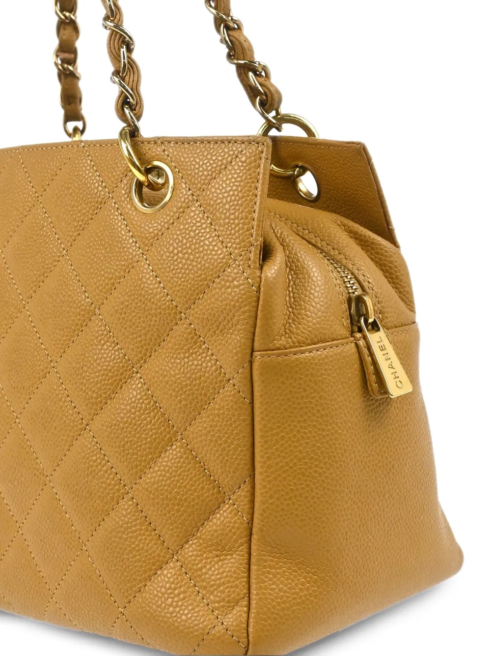 Pre-owned Chanel 2002 Petite Timeless Tote Bag In Neutral