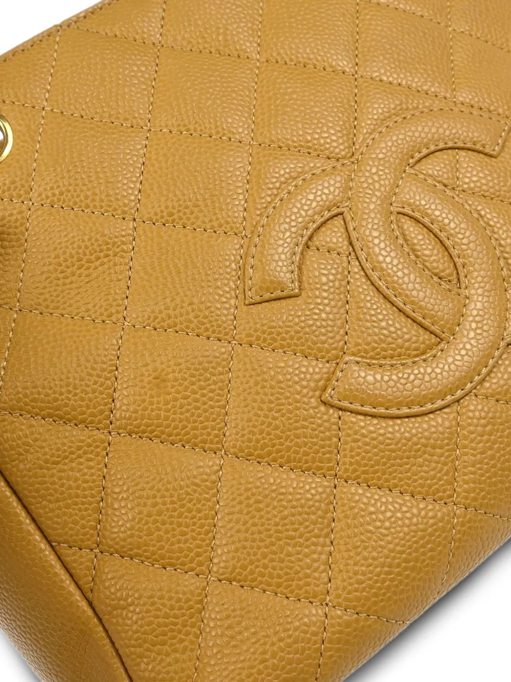 Pre-owned Chanel 2002 Petite Timeless Tote Bag In Neutral